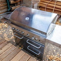 Patio Grill with one eye burner for skillet cooking